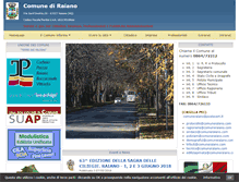 Tablet Screenshot of comune.raiano.aq.it